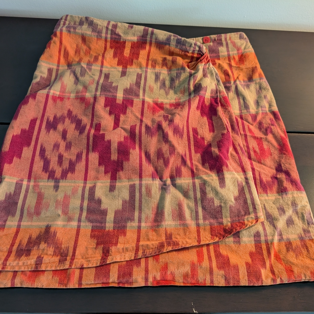 Ralph Lauren Striped Skirt in Orange and Purple